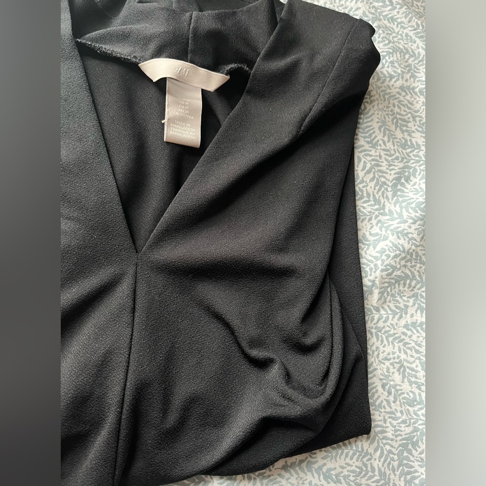 H&M Black V-Neck Blouse